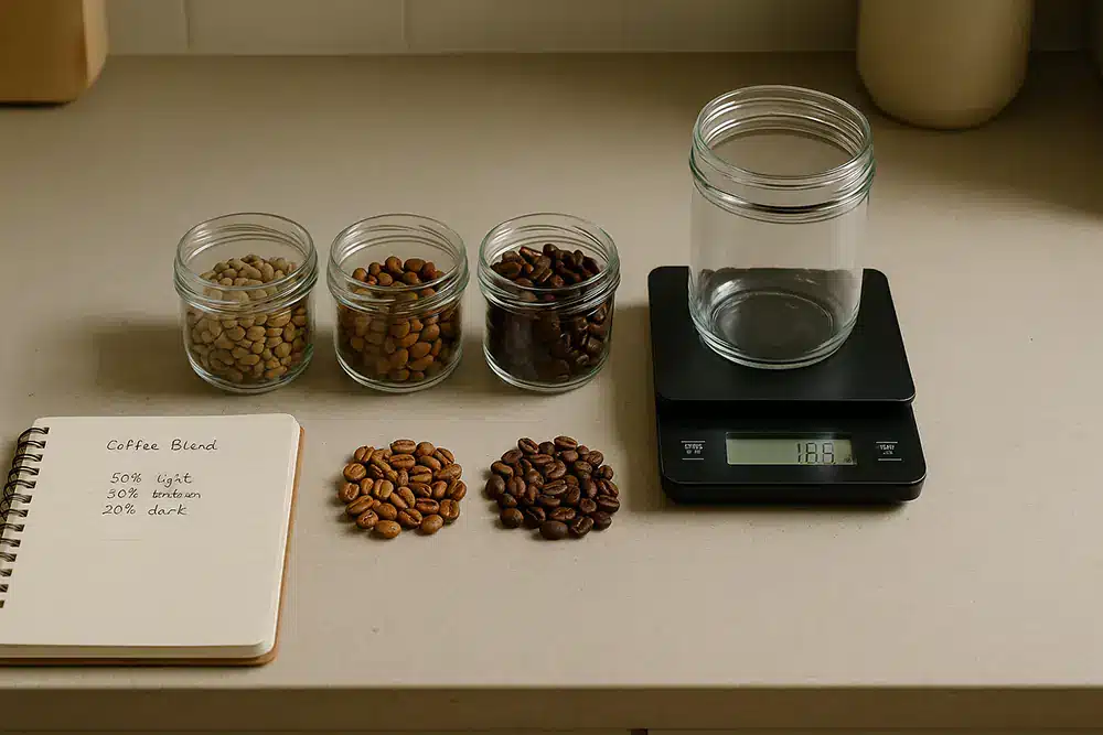 اصول میکس دانه های قهوه بعد از رست