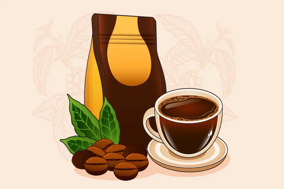 کافئین و بادی قهوه روبوستا اندونزی EK1