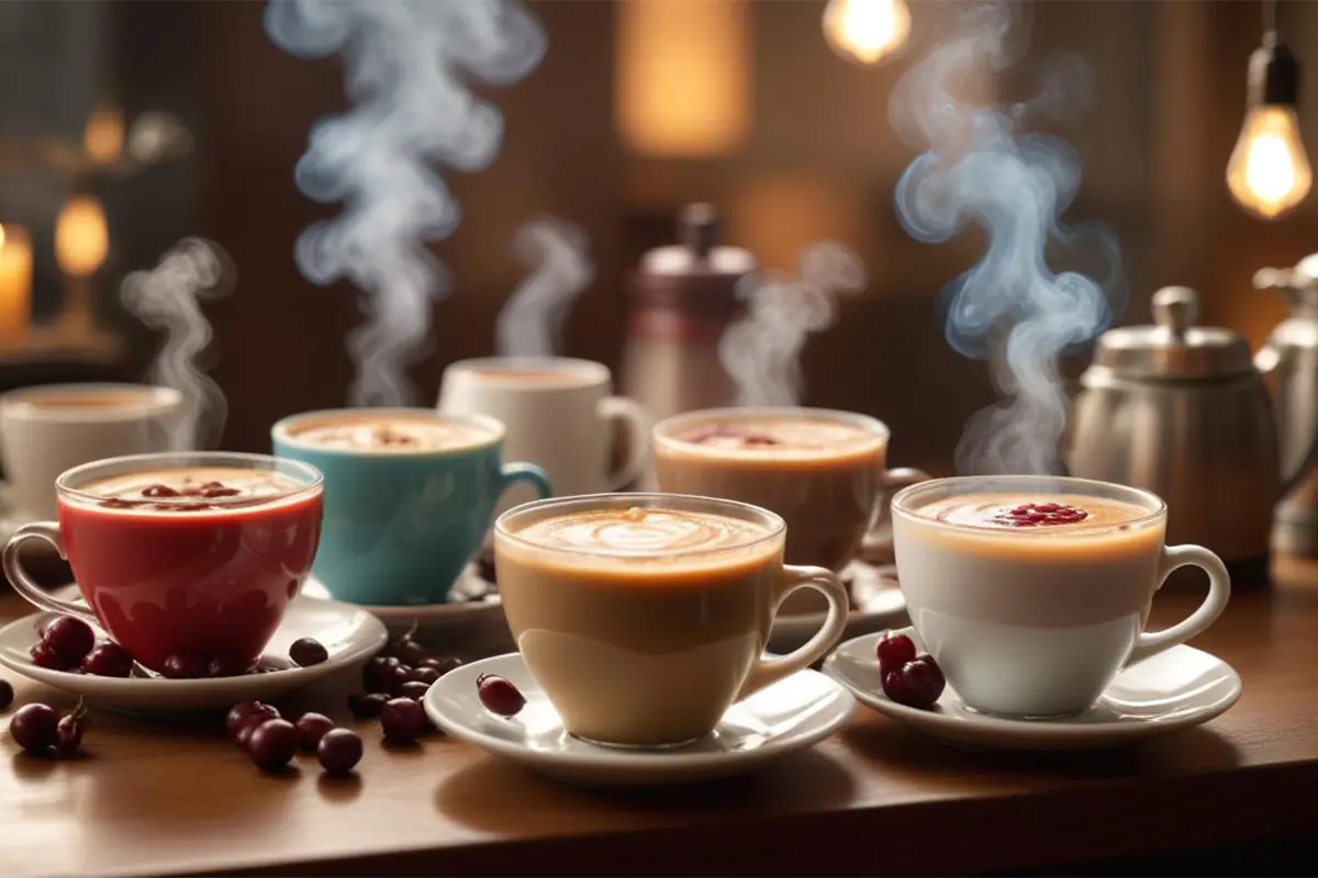 Coffee professional cupping different coffee varieties
