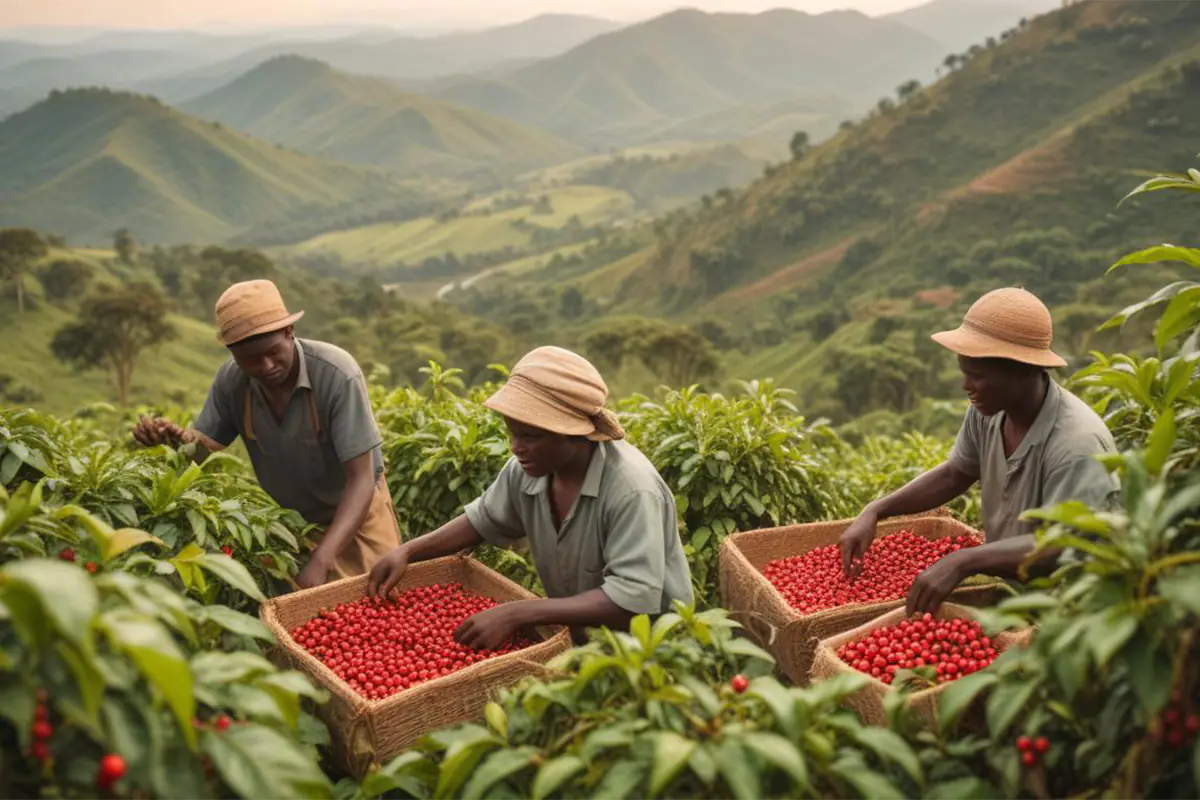 Coffee harvest season in Uganda 2