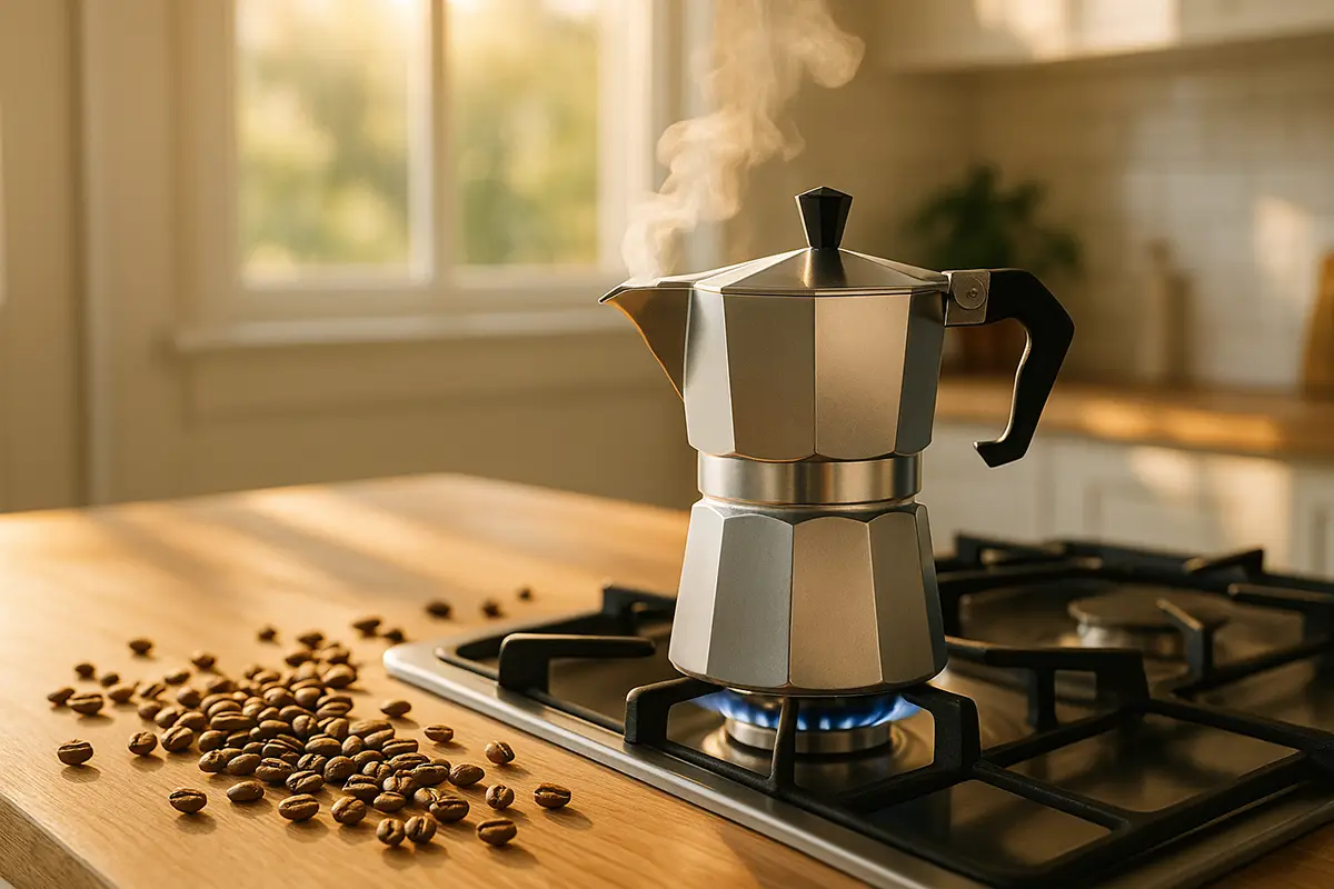Coffee Brewing Mokapot Kitchen