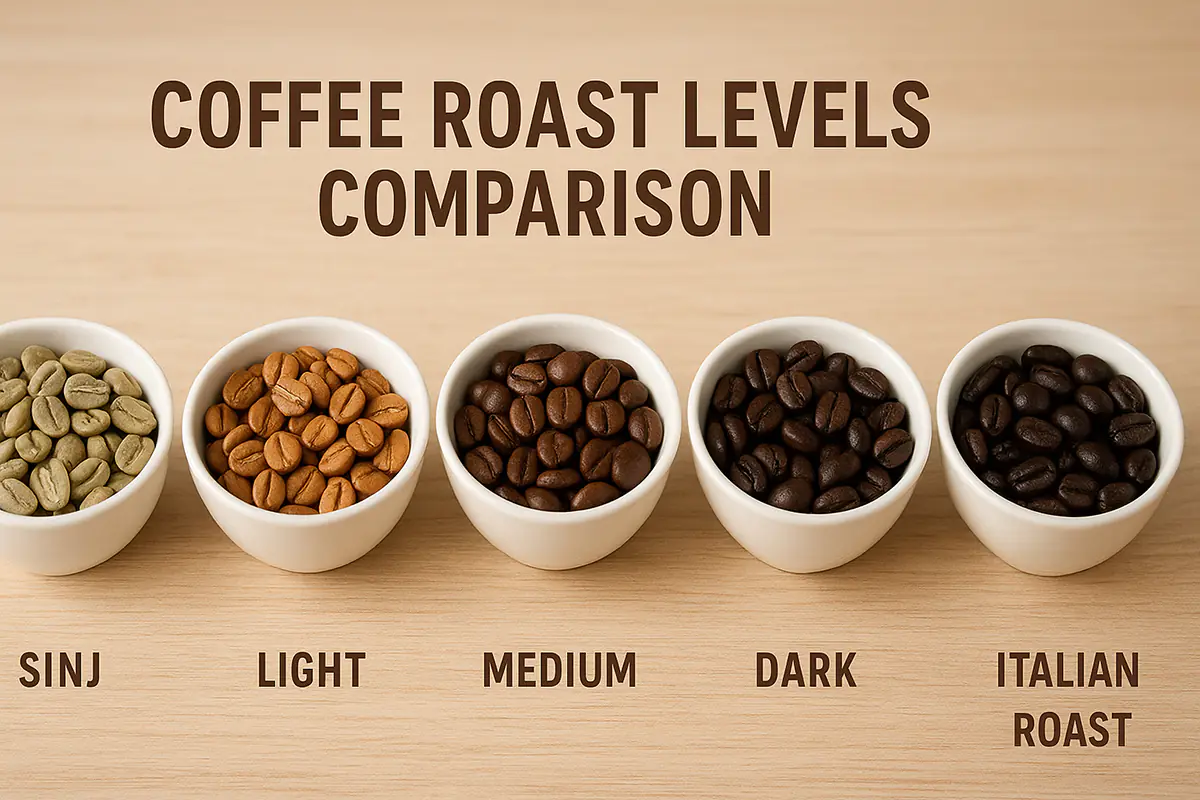 Coffee Roast Levels Comparison