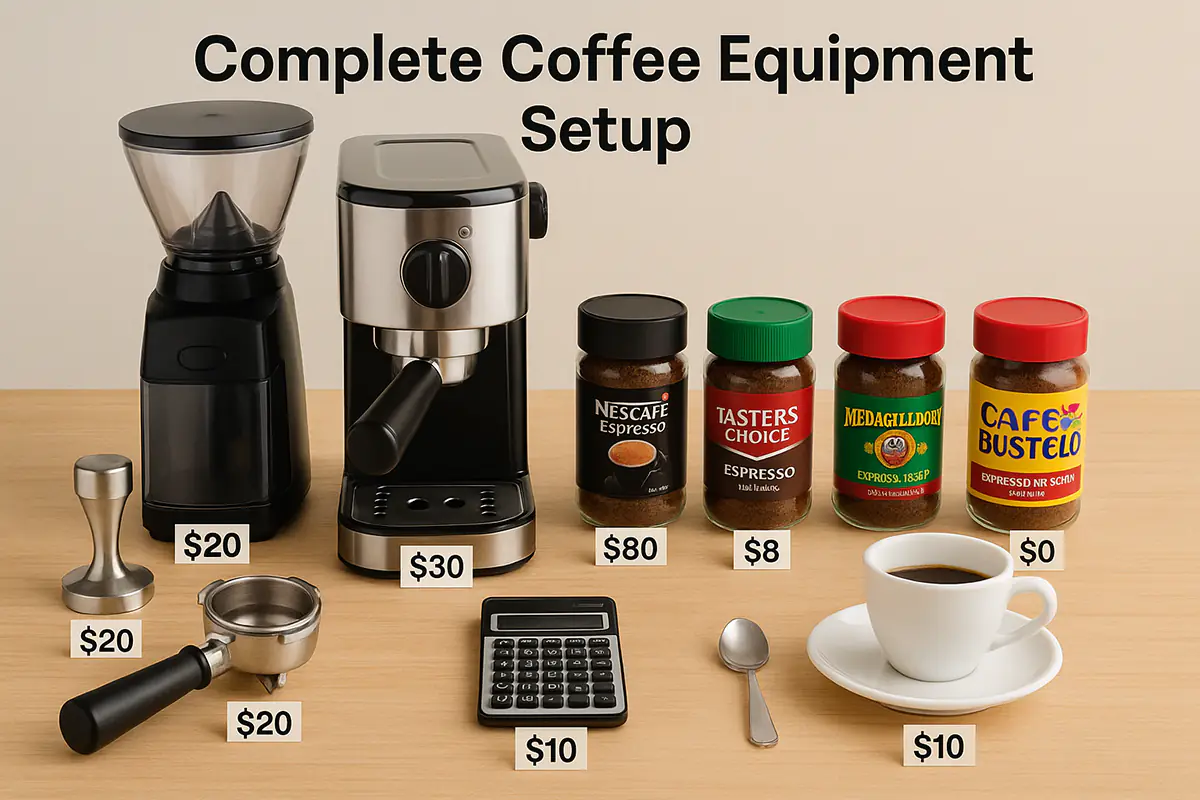 Complete Coffee Equipment Setup