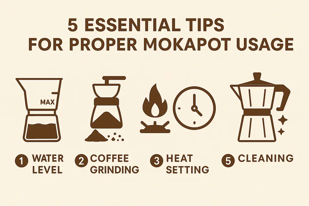Mokapot Usage Tips Infographic