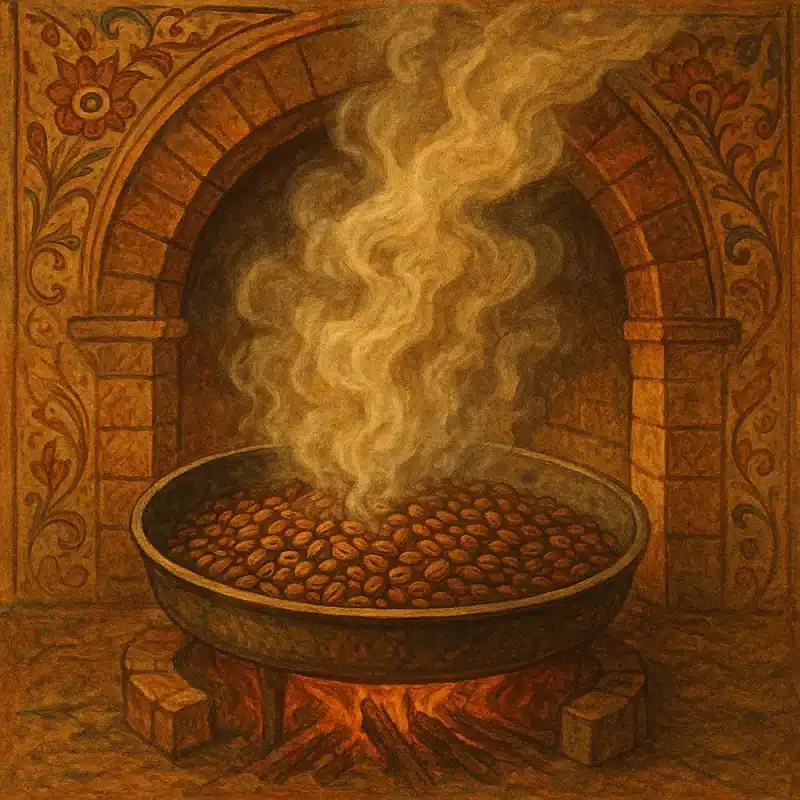 Traditional Coffee Roasting Ottoman Style