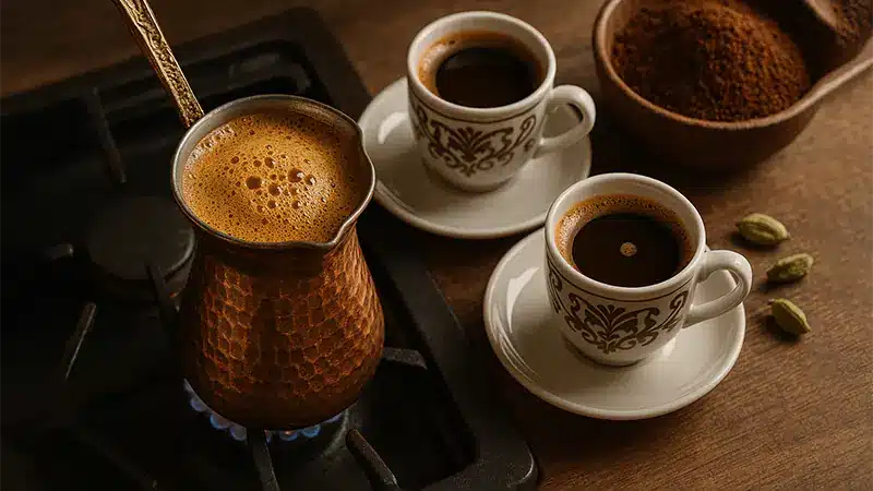 طرز تهیه قهوه ترک