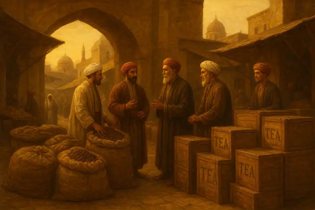 بازار تاریخی تجارت چای و قهوه