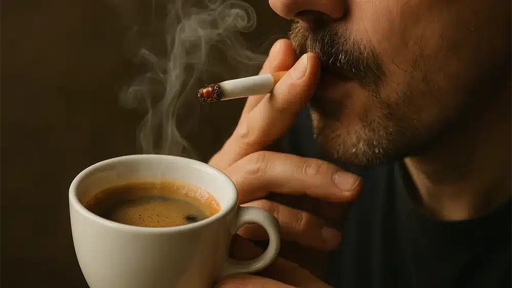 تاثیر سیگار بر جذب کافئین قهوه