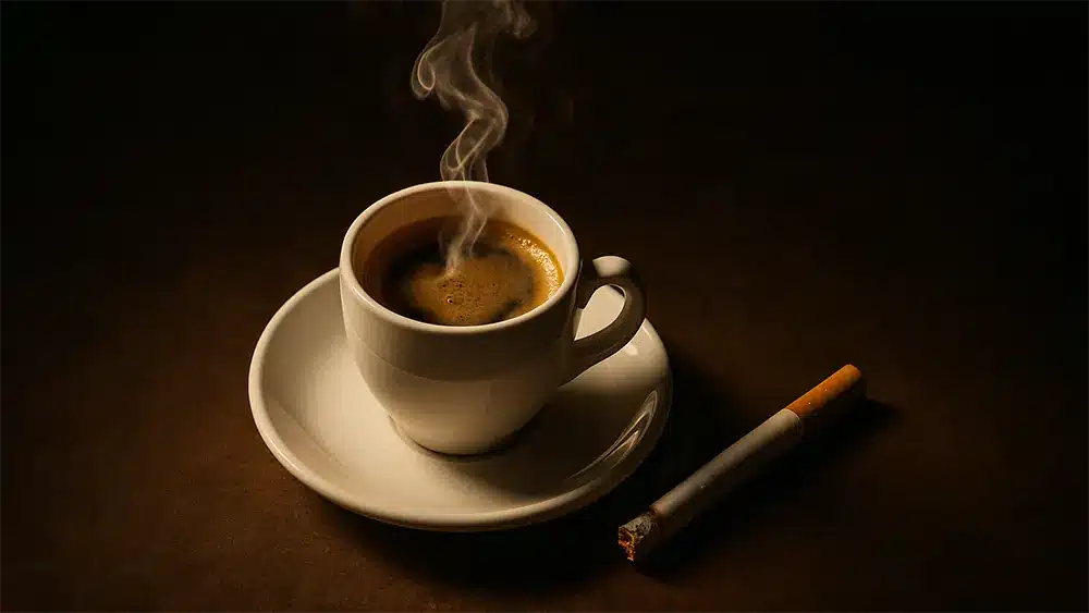 تاثیر سیگار بر جذب کافئین قهوه